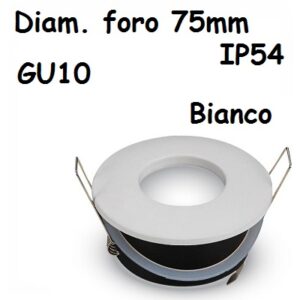 Faretto incasso Rotondo IP54 Bianco